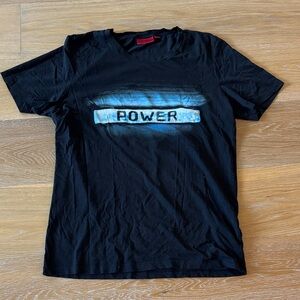 Hugo Boss Black Tee with Blue Power Graphic